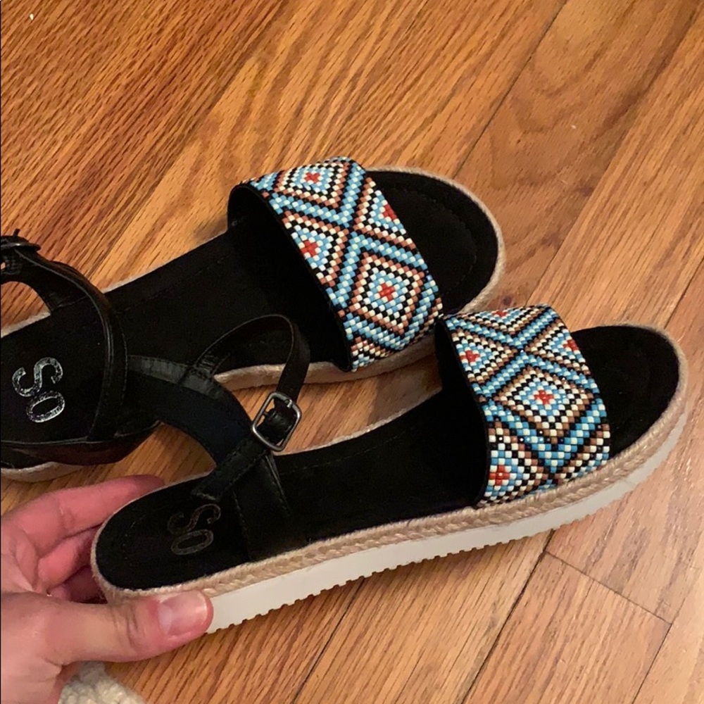 platform sandals. barely worn!!